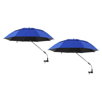 2-Pack Adjustable Beach Chair Umbrellas