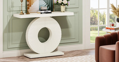 Tribesigns Console Table with Geometric Base