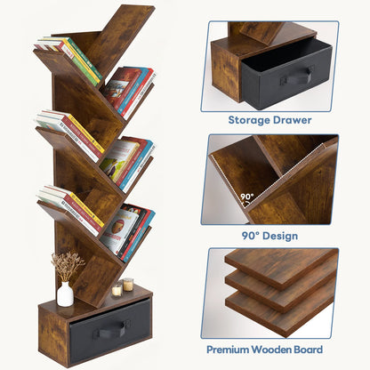 JHK 43" Geometric Book Rack