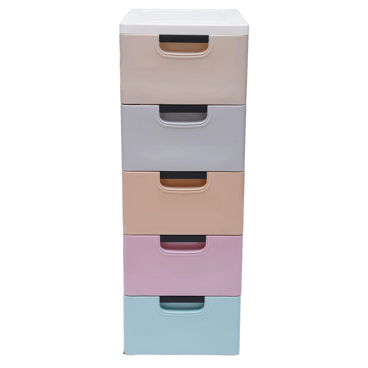 5-Drawer Plastic Storage Dresser Tower