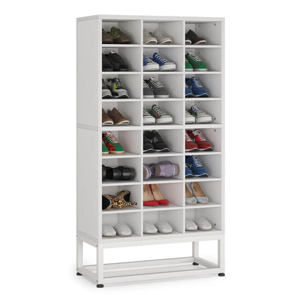 Tribesigns 8-Tier Wood Shoe Cabinet