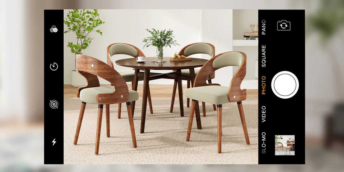 Farini Upholstered Wood Dining Chairs, Set of 2