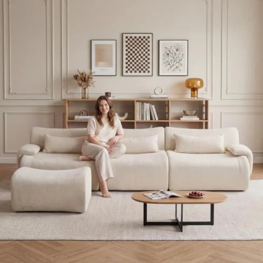 118" Cloud Couch L-Shaped Sectional