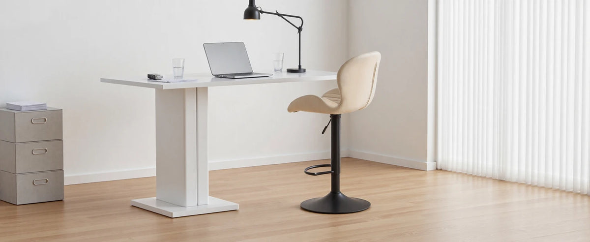 Swivel Fabric Bar Stools, Set of 4