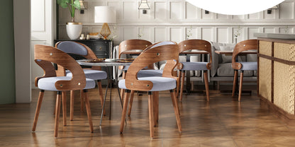 Farini Upholstered Wood Dining Chairs, Set of 2