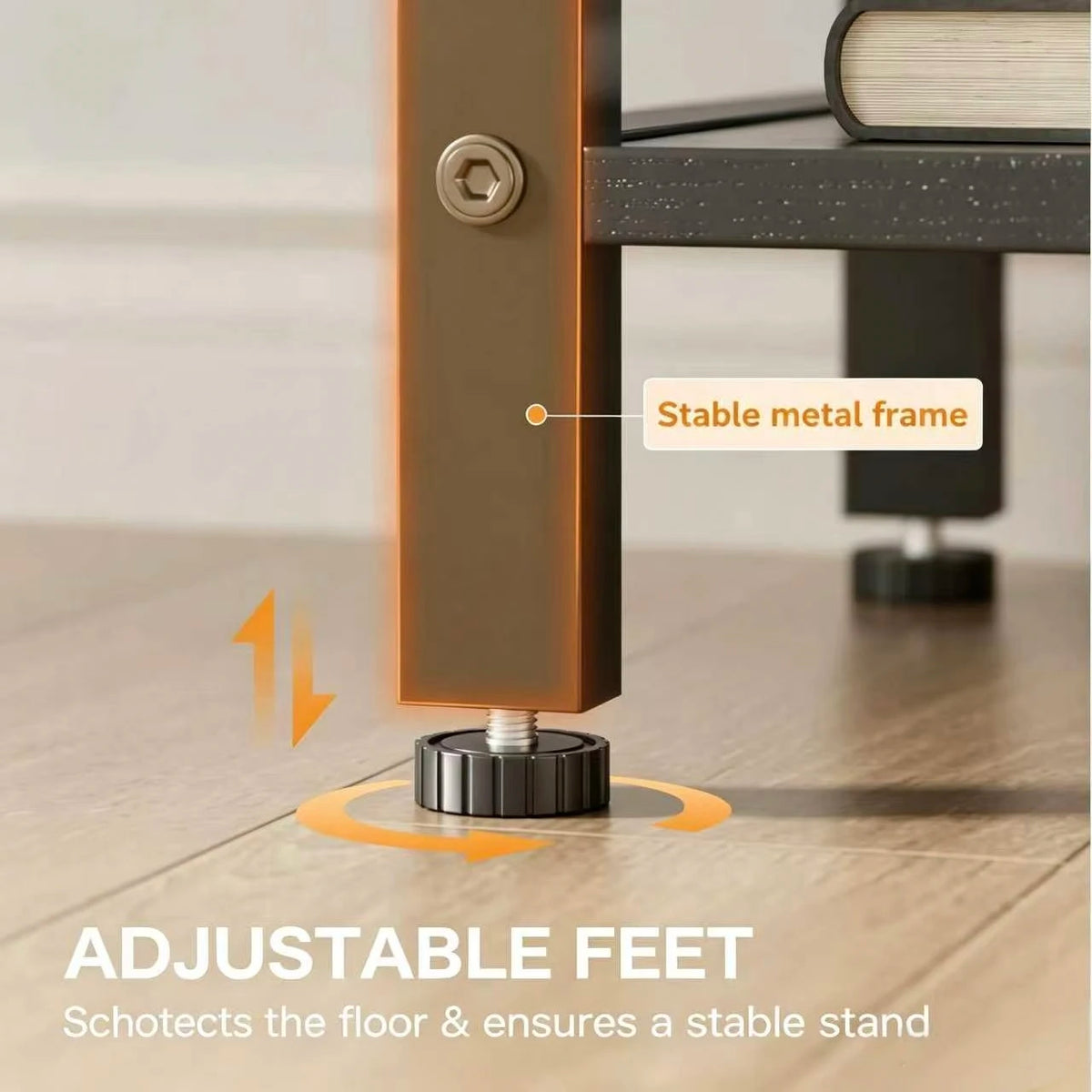 FRODROVIA Nightstand with USB Charging & LED Light