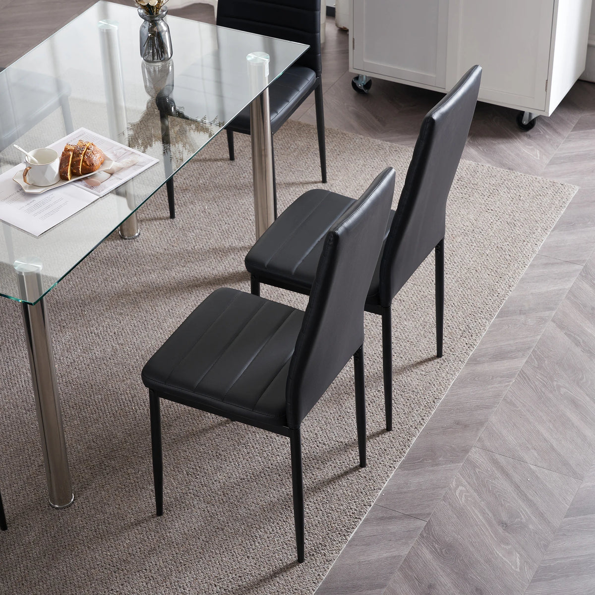 High-Back Dining Chairs, Set of 4