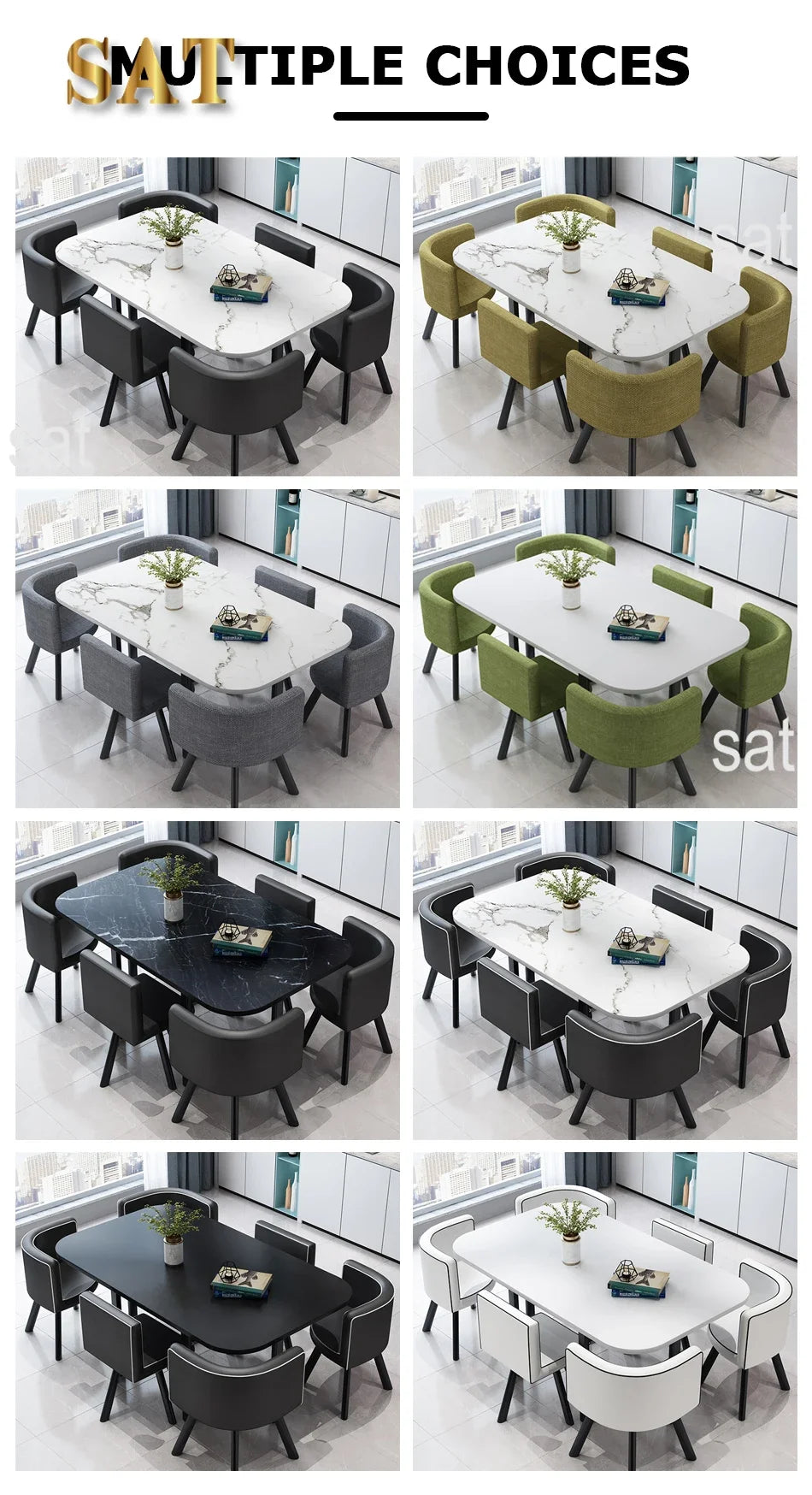 Modern Wooden Dining Table Set