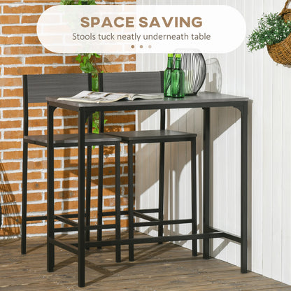 3-Piece Bar Table and Chairs Set