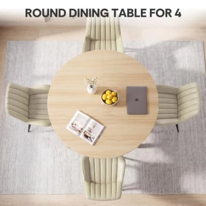 47" Round Dining Table Set for 4