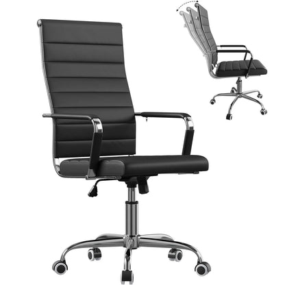 Executive PU Leather Office Chair, Mid Back