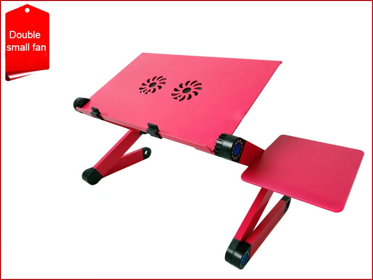 Adjustable Laptop Desk Stand with Cooling Fan