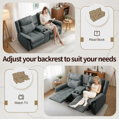 Reclining Loveseat with USB & Cup Holders
