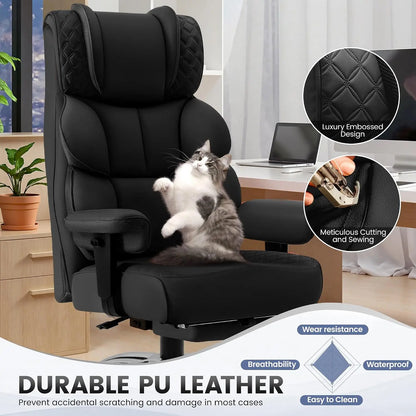 Big & Tall Leather Gaming Office Chair