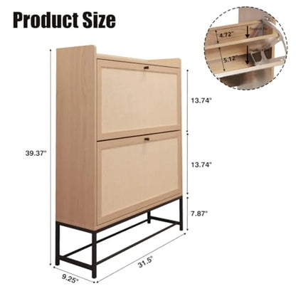 Narrow Shoe Storage Cabinet