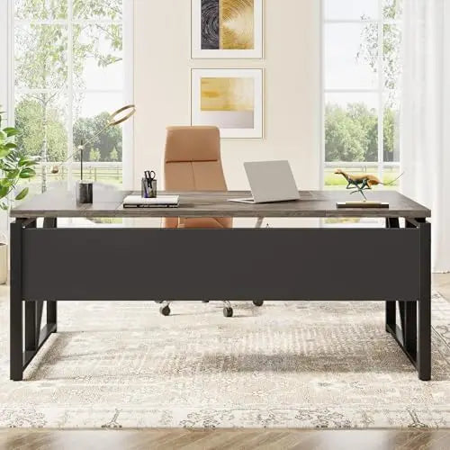 63" Computer Desk with Storage Shelf