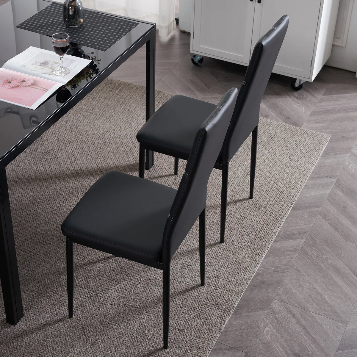 High-Back Dining Chairs, Set of 4