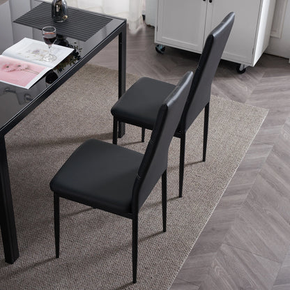 High-Back Dining Chairs, Set of 4