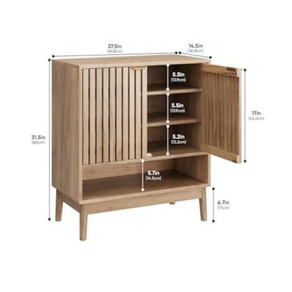 Wooden Shoe Storage Cabinet