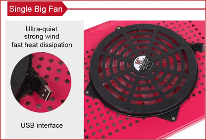 Adjustable Laptop Desk Stand with Cooling Fan