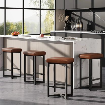 Garvee Backless Counter Stools, Set of 4