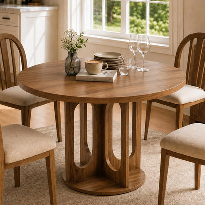 47" Round Pedestal Dining Table