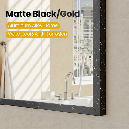 Arched Metal Framed Wall Mirror