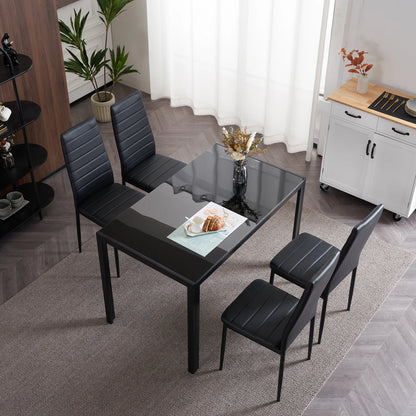High-Back Dining Chairs, Set of 4