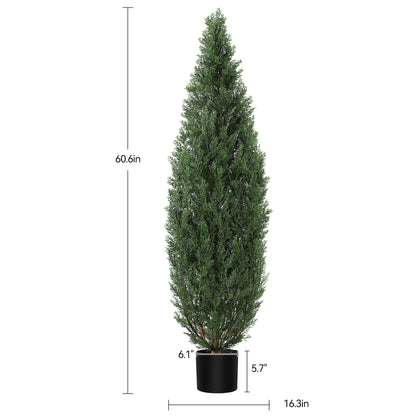 Artificial Topiary Trees 36–60 Inch (Set of 2)