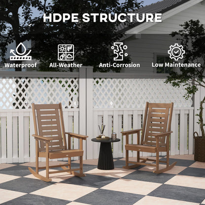 Outdoor Rocking Chairs, Set of 2
