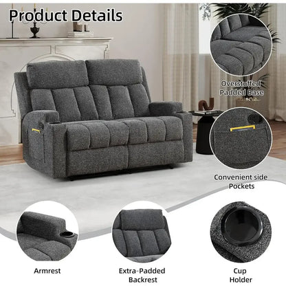 Manual Recliner Sofa & Loveseat Set