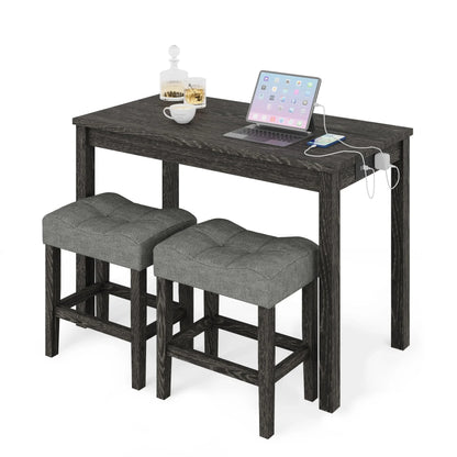 Counter Height Bar Table Set with Stools