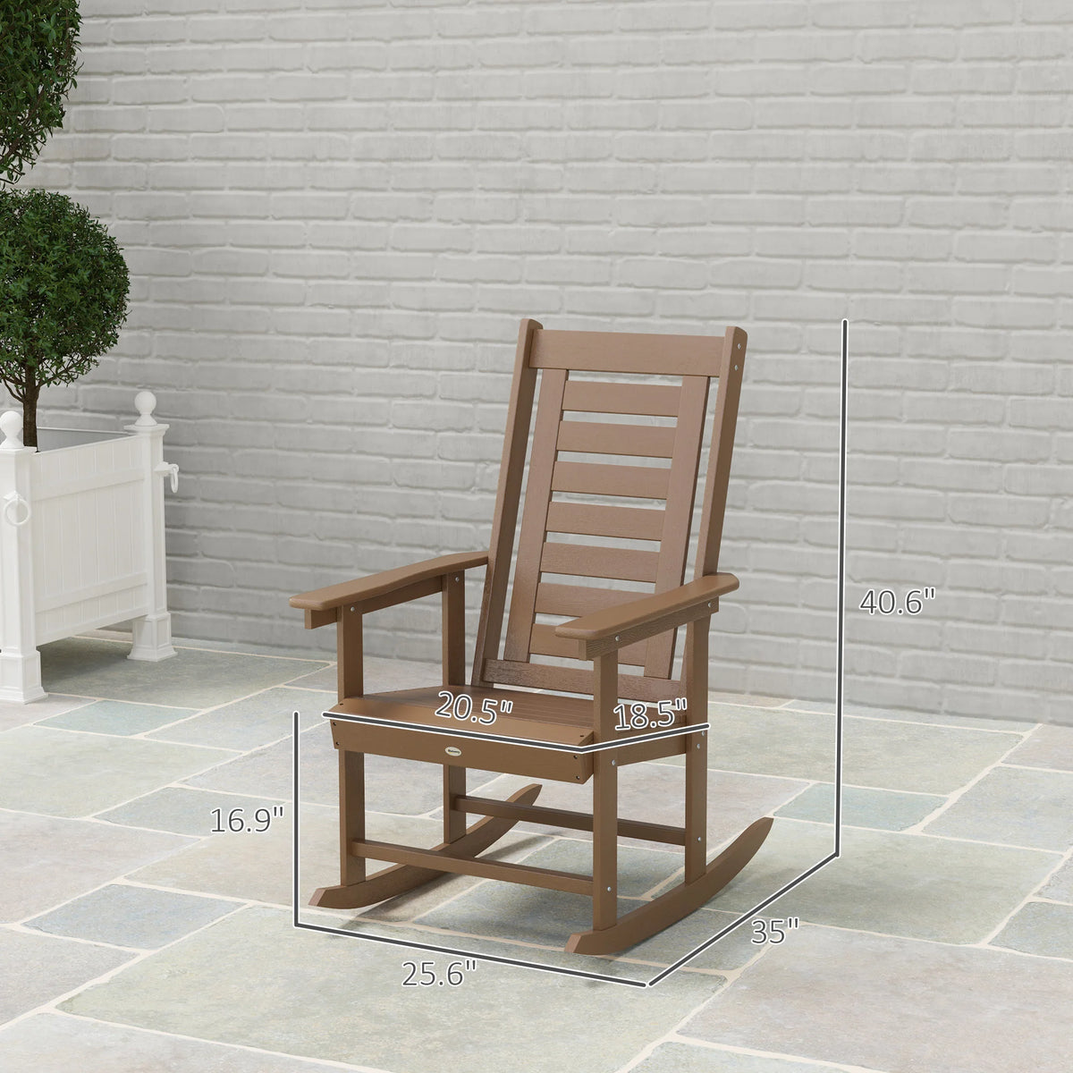 Outdoor Rocking Chairs, Set of 2