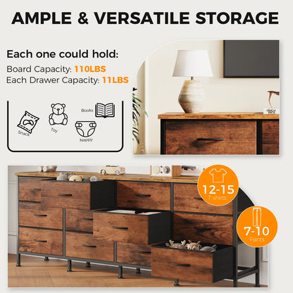 12-Drawer Fabric Storage Cabinet