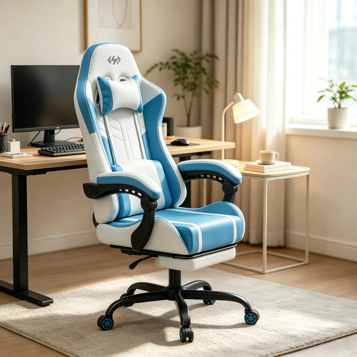 NEBMAAX Ergonomic Gaming Chair with Massage
