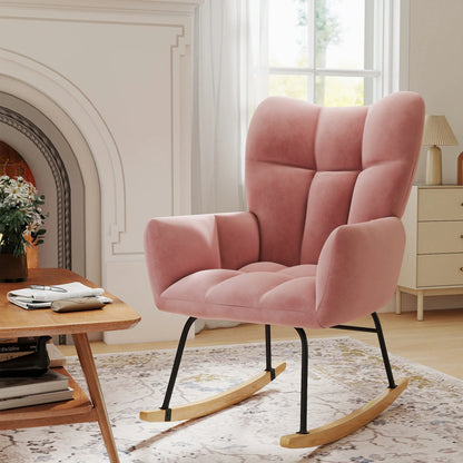 TUAREX High-Back Nursery Glider Rocker