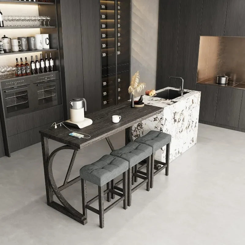 Counter Height Bar Table Set with Stools
