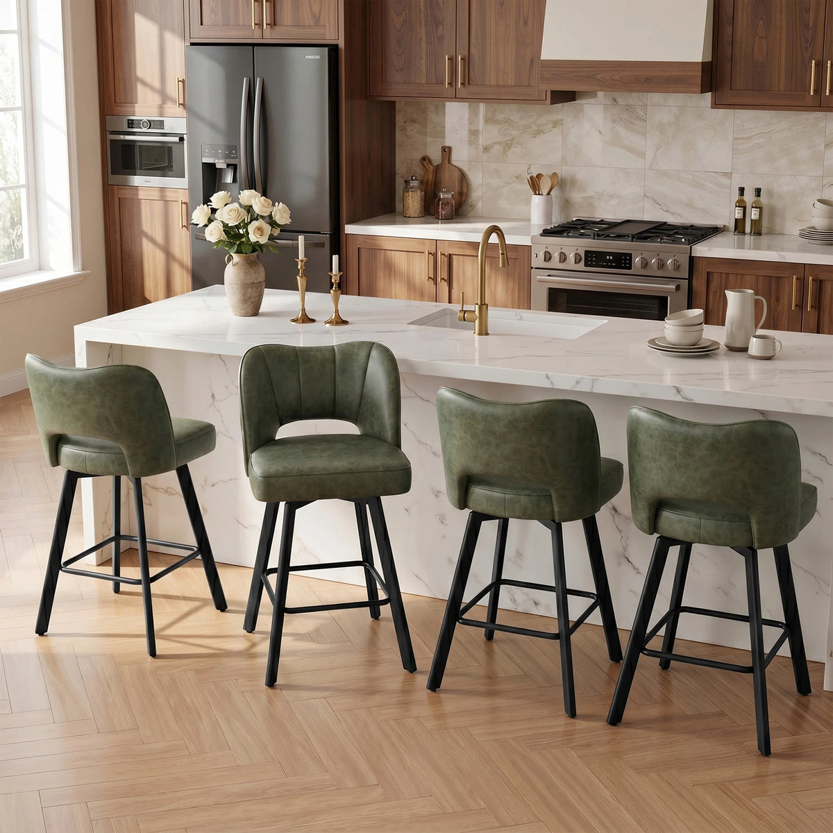 Counter Height Bar Stools, Set of 4
