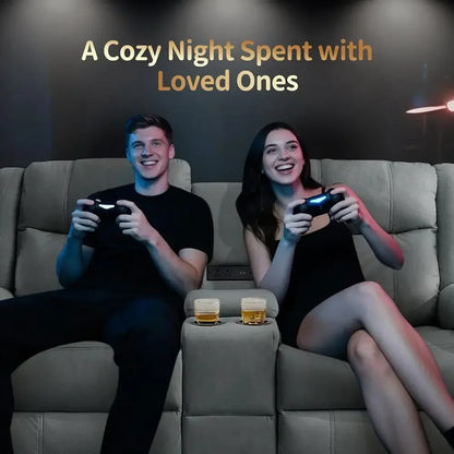 Reclining Loveseat with USB & Cup Holders