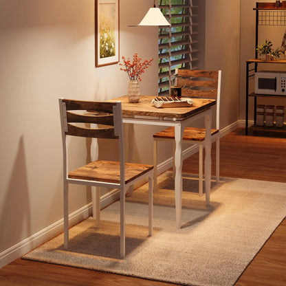 Farmhouse Dining Table Set for 2