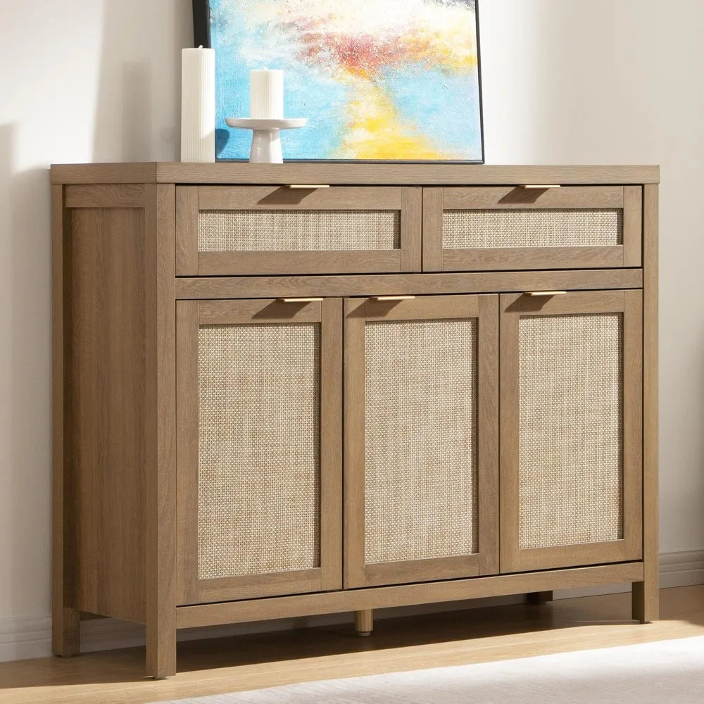 Rattan Sideboard Buffet Cabinet