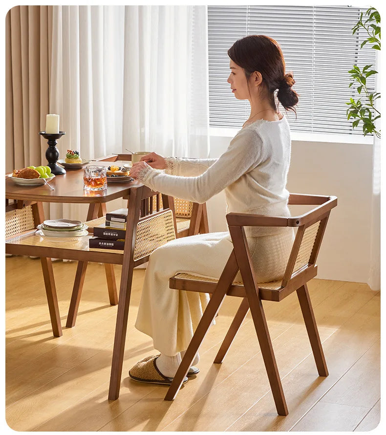 Rattan Balcony Tea Table & Chairs Set
