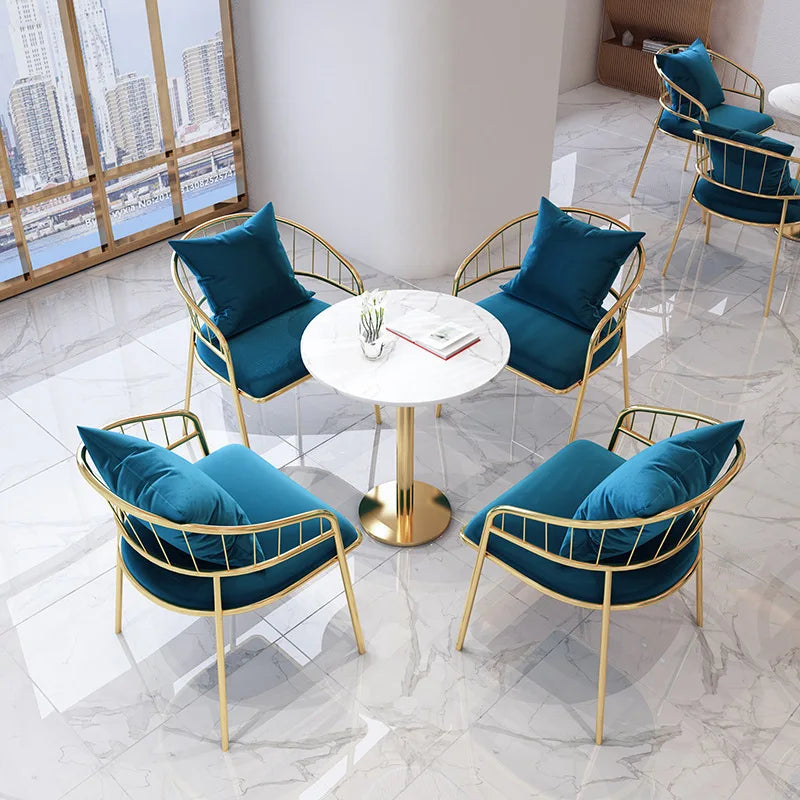 Dining Table & 4 Chairs Set, Restaurant Style