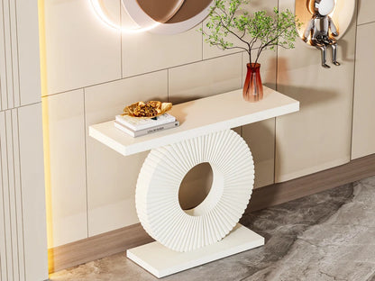 Tribesigns Console Table with Geometric Base