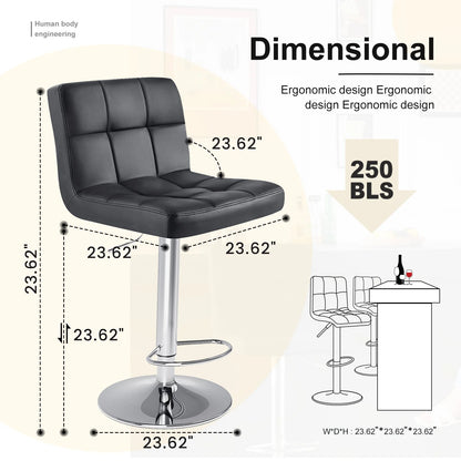 MCQ 360° Swivel Office Chair, PU Leather
