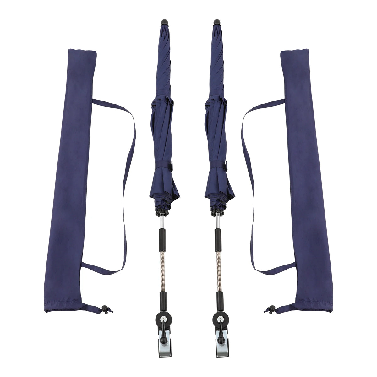 2-Pack Adjustable Beach Chair Umbrellas