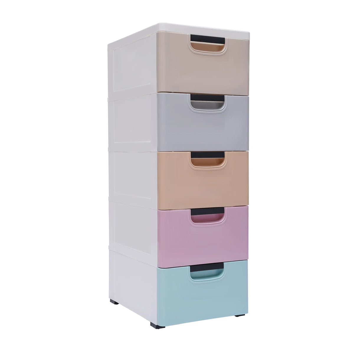 5-Drawer Plastic Storage Dresser Tower