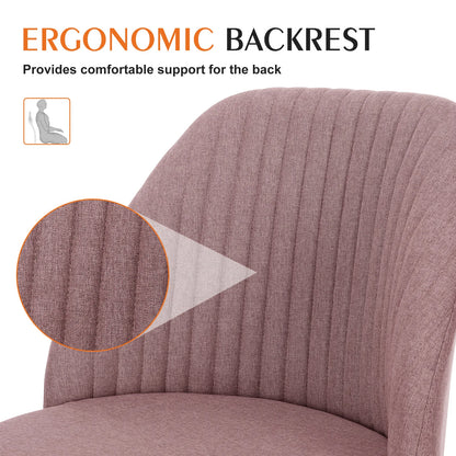 JHK Armless Vanity Swivel Desk Chair
