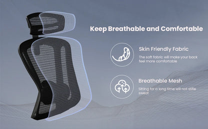 High-Back Ergonomic Office Chair, Heavy Duty
