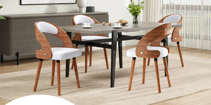 Farini Upholstered Wood Dining Chairs, Set of 2